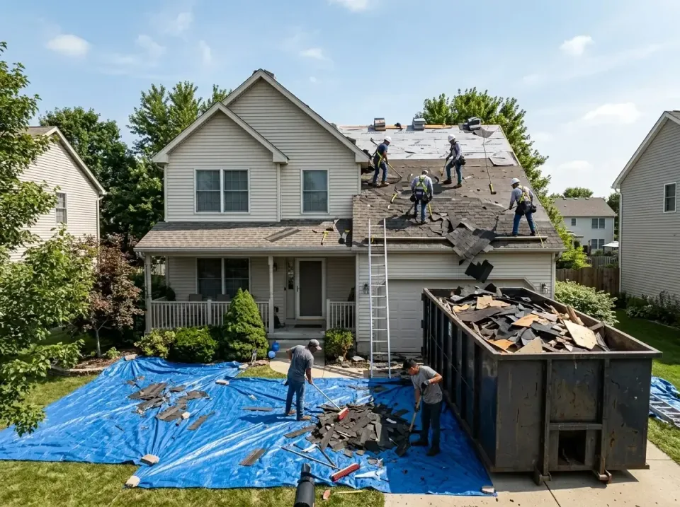 roof-replacement-debris-remova-004 — frequently asked questions, Cheapest Dumpster Rentals in Lake Clarke Shores, FL